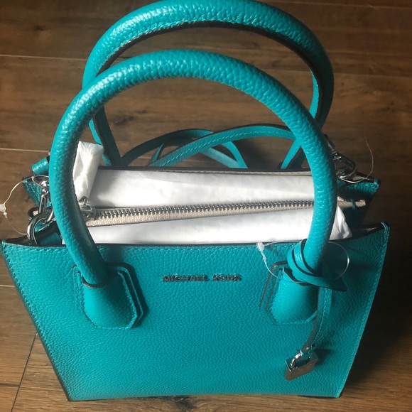 MICHAEL KORS-NWT Turquoise Leather Handbag - Picture 16 of 16